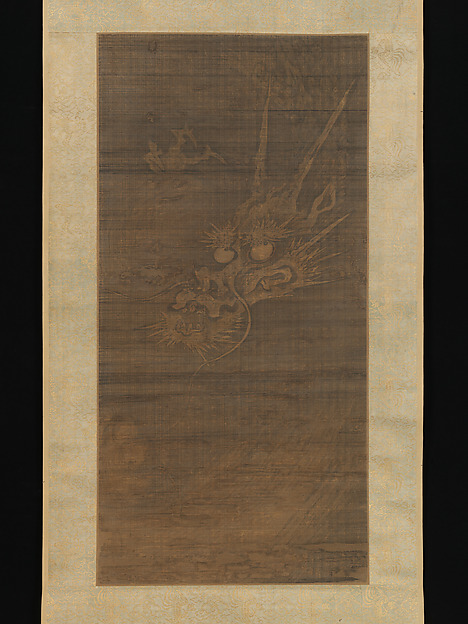 元   佚名   墨龍圖   軸|Dragon