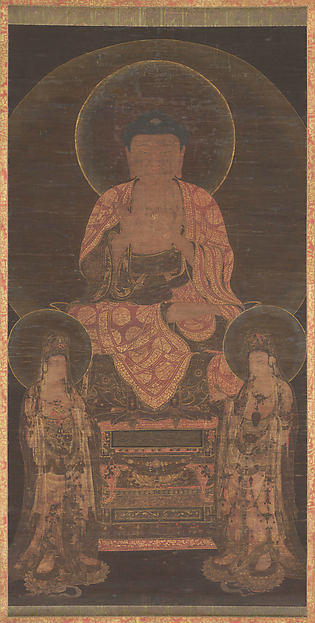 아미타삼존도  고려|阿彌陀三尊圖  高麗|Amitabha triad