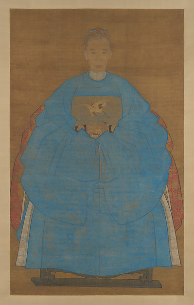 明  阮祖德  老婦像  軸|Portrait of an Old Lady