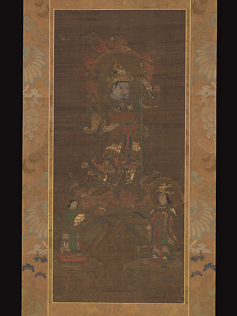 鞍馬山曼荼羅・毘沙門天三尊像図|Mount Kurama Mandala: Bishamonten Triad