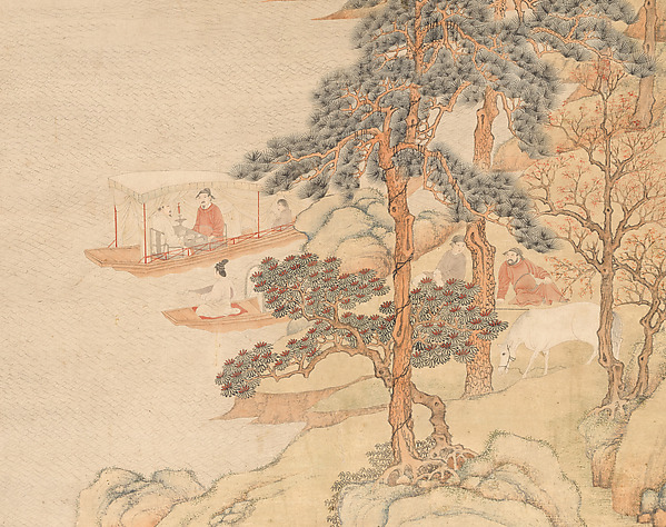 明   丁雲鵬   潯陽送客圖   軸|Song of the Lute