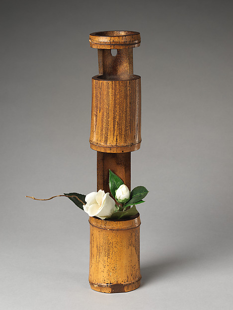 Double-cut (Nijū-giri) Flower Container (Hanaire), named Cool Summer Morning (Shinryō)