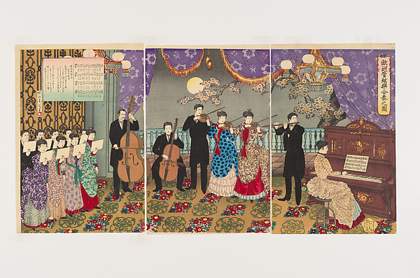 『欧州管絃楽合奏之図』|Concert of European Music (Ōshū kangengaku gassō no zu)