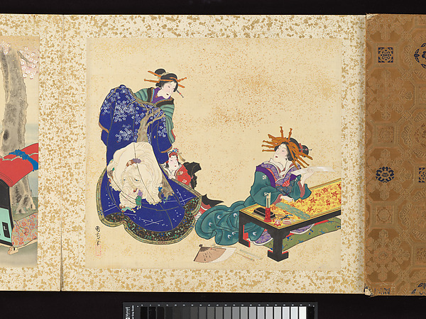 豊原国周筆　当世庶民風俗画帖|Artisans, Beauties, and Annual Events