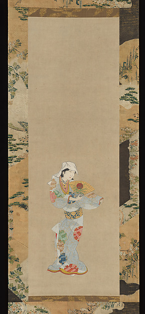 舞妓図|Dancer with a Fan