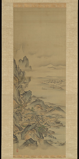 狩野探水守常筆　蓬莱山・瀟湘八景図|Mount Penglai with Eight Views of Xiao and Xiang
