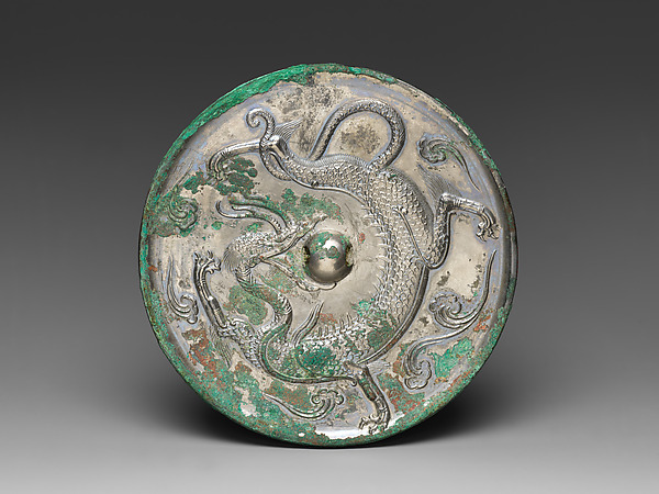 Mirror with dragon