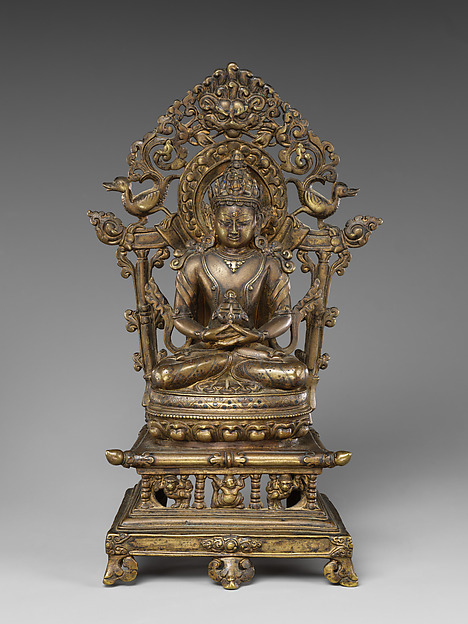 Enthroned Amitayus, early 15th century