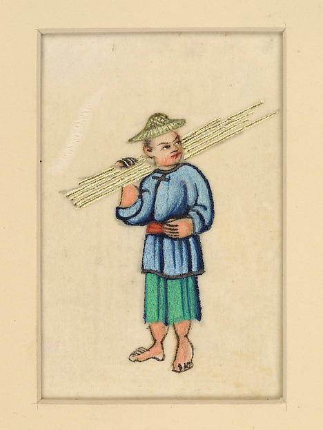 Man Carrying Tiger's Tails in Procession by an unrecorded maker, The Metropolitan Museum of Art