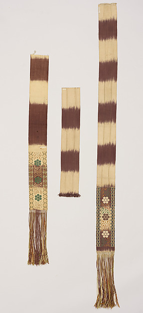 Three Sections of Sash (Hirao) by an unrecorded maker, The Metropolitan Museum of Art