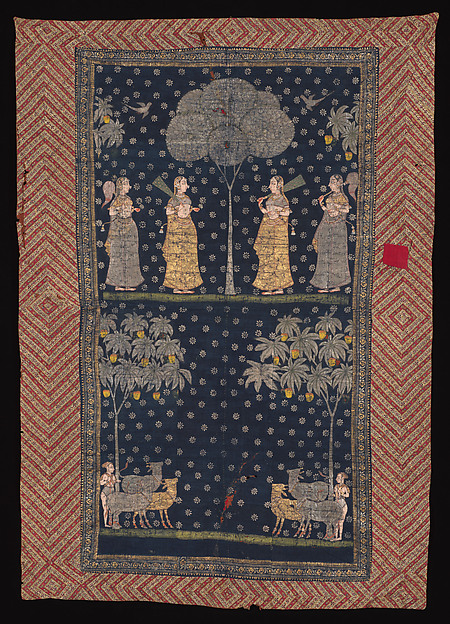 Temple cloth celebrating Krishna (pichhavai) by an unrecorded maker, The Metropolitan Museum of Art