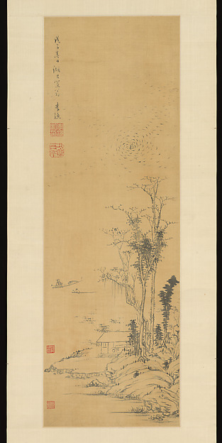 清   李漁   泛舟圖   軸|Landscape