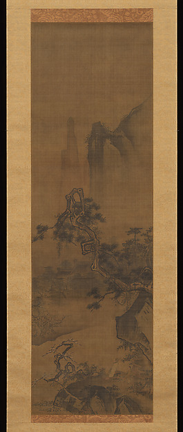 南宋   佚名   賞梅圖   軸|Scholar admiring plum blossoms