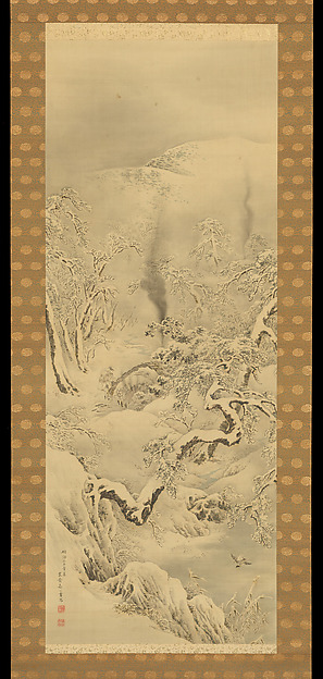 Charcoal Kiln in Snow by Mori Kansai, The Metropolitan Museum of Art