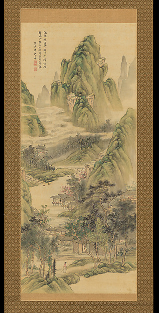 Spring Landscape by Okada Hankō, The Metropolitan Museum of Art