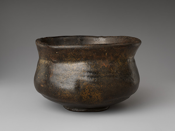 Black Raku Tea Bowl, Named “Kaedegure” (Twilight by the Maples)