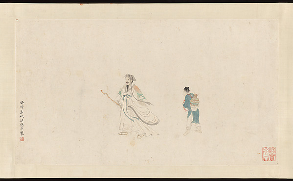 Two figures after Qiu Ying