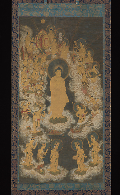 Welcoming Descent of Amida and Bodhisattvas - Unidentified artist