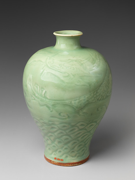 Meiping vase with dragon by an unrecorded maker, The Metropolitan Museum of Art