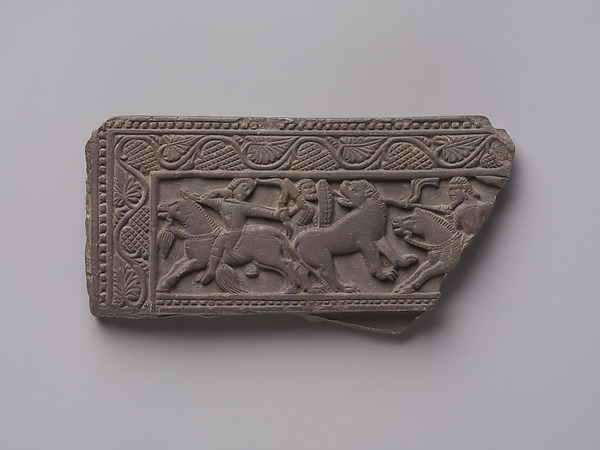 Fragment of a Lid (?) with a Hunting Scene by an unrecorded maker, The Metropolitan Museum of Art