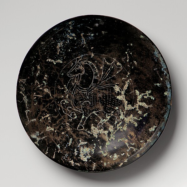 Plate with Horse Decoration by an unrecorded maker, The Metropolitan Museum of Art