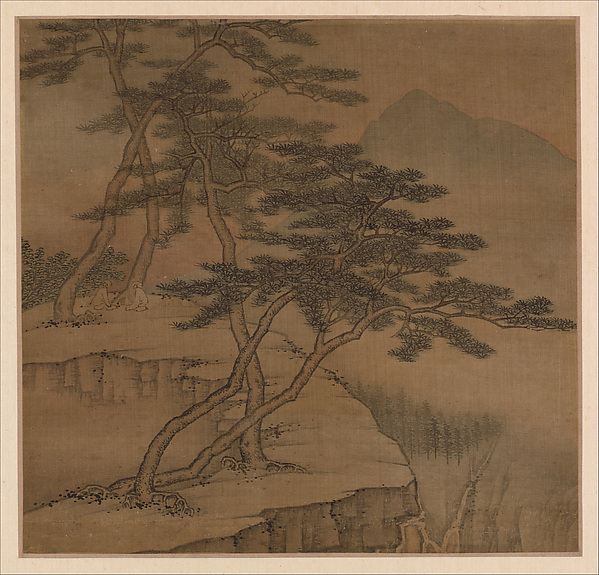 清 高岑 擬古山水圖 冊 絹本|Landscapes in the styles of old masters