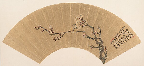 明/清   文止   疏影橫斜   扇|Plum Blossoms