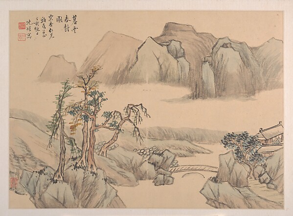 清  沈焯  山水  冊頁|Landscape