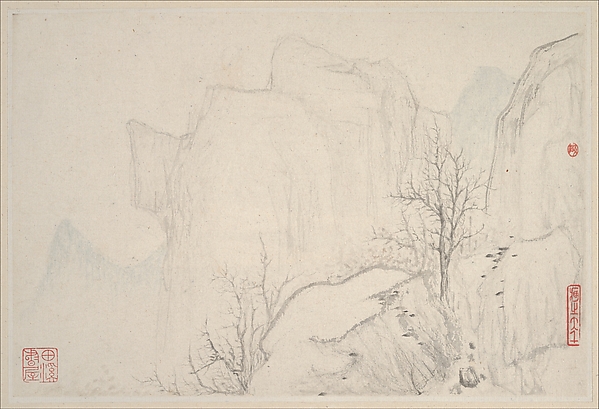 Folha I do álbum Landscapes de Zhang Feng