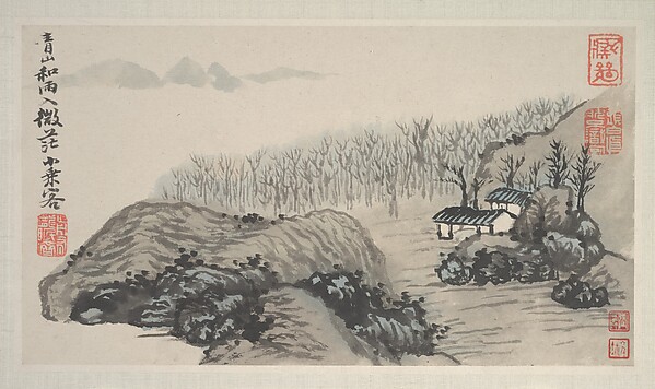 清  石濤(朱若極)  四季山水圖  冊|Landscapes of the Four Seasons