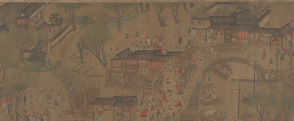 清 佚名 清明上河圖|Going Upriver on the Qingming Festival