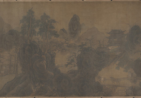 明/清  佚名   舊傳郭煕   關山行旅圖    卷|Traveling amid Mountains