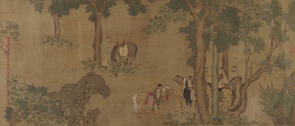 舊傳錢選   錦堂圖   卷|Brocade Hall