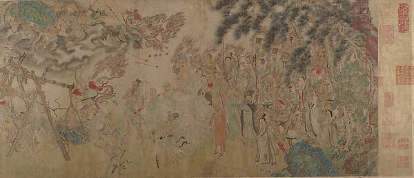 明/清   佚名   揭缽圖   卷|Raising the Alms-Bowl