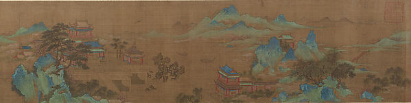 明/清　佚名　趙伯駒(僞款)　漢宮春曉圖　卷|Spring Morning at the Palace of the Han Emperors