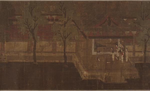 明/清　佚名　傳蕭照　中興瑞應第七圖　卷|Pavilion with Figures