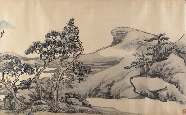 清　張賜寧　設色山水　卷|Landscape
