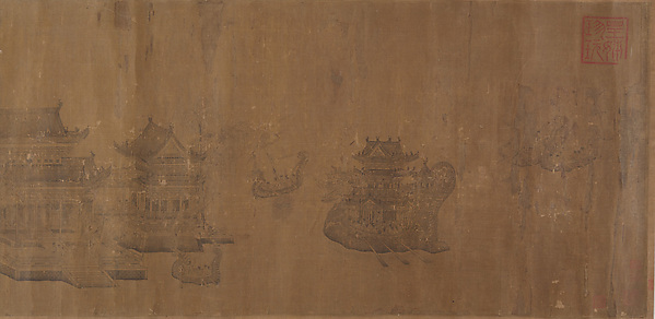 元  佚名  臨王振鵬  金明池圖  卷|Dragon Boat Regatta on Jinming Lake