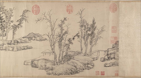 明  文徵明  東林避暑圖  卷  |Summer retreat in the eastern grove