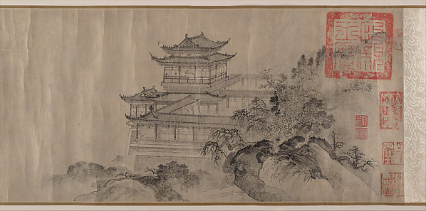 元     唐棣     滕王閣圖     卷|The Pavilion of Prince Teng