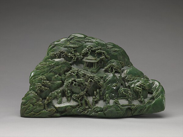Boulder with Daoist paradise, 18th century