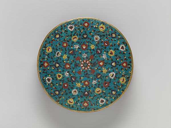 明早期  掐絲琺瑯壇城座|Base for a mandala