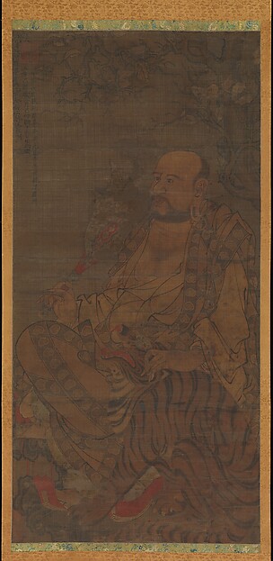 元   佚名   第六羅漢跋陀羅圖 軸|Bhadra, The Sixth Luohan