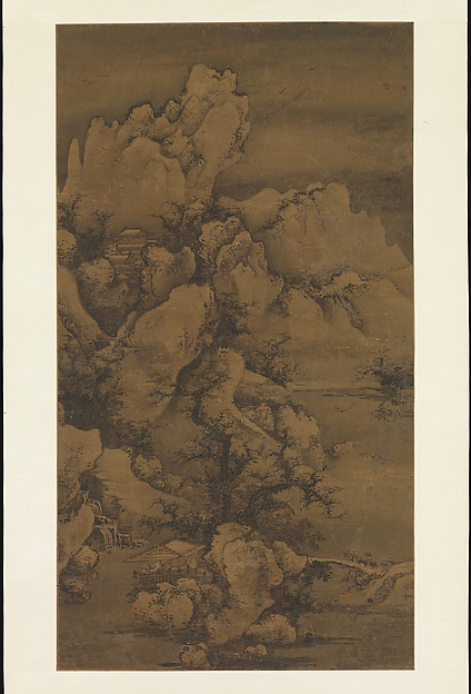元    姚彥卿 (廷美)     雪山行旅圖    軸|요언경, 눈 덮인 산 속 나그네 중국 원|Traveling through Snow-Covered Mountains