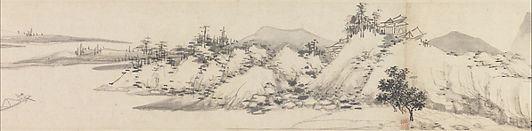 明 沈周 溪山秋色圖 卷|明  沈周  溪山秋色圖  卷明  楷書溪山秋色圖  引首|Autumn Colors among Streams and Mountains