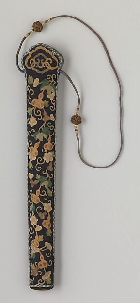 Fan Case with Bottle Gourds and Vines by an unrecorded maker, The Metropolitan Museum of Art