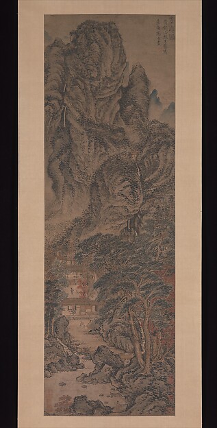 元　王蒙　素庵圖　軸|Simple Retreat
