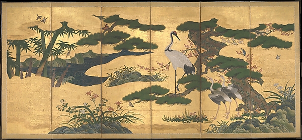 四季花鳥図屏風|Birds and Flowers of the Four Seasons