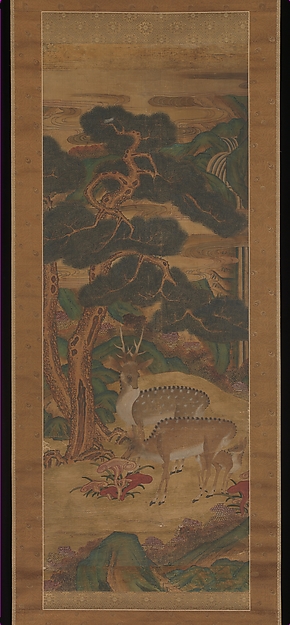 작자미상 소나무 아래 사슴   조선|作者未詳 松下雙鹿圖   朝鮮|Deer amid Pine Trees