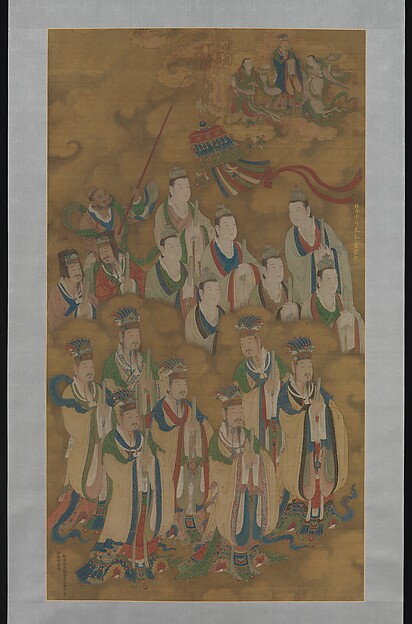 明景泰   佚名   北斗中斗本命星君圖   軸|Star deities of the northern and central dippers
